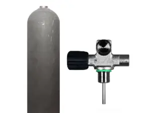 MES AlCan 11,1l – 200 bar Natur +BtS Monoventil Links ausbaufähig 232bar