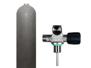 MES AlCan 11,1l – 200 bar Natur + BtS Monoventil Rechts ausbaufähig 232bar