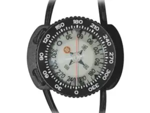 Kompass BtS mit Halterung für Handgelenk mit elastischen Gummibändern