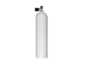 Alu Flasche LUXFER  Weiss  7L mit Mono  Ventil LINKS 200 Bar