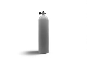 MES 7L Alu Tauchflasche + Polaris Brückenventil <br>Links<br>  232bar 12544-LI