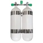 tauchen Stahl Tauchflasche D10 Liter ECS Weiss nitrox