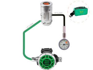 Atemregler Tecline R2 TEC1 – 100% O₂ M26x2 mit SPG –   Stage