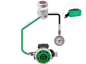 Atemregler Tecline R4 TEC1 – 100% O₂ M26x2 mit SPG –   Stage
