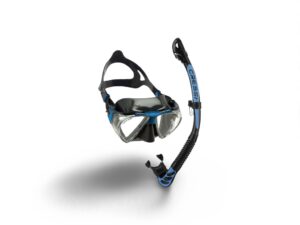Cressi Penta+ Maske und Alpha Ultra Dry Schnorchel – Premium-Schnorchelset für maximale Sicht und Komfort