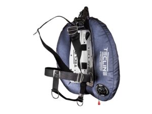 Tecline Wing Blase Donut DIR-Set 1 Blau –  22L Special Edition mit DIR-Harness und Edelstahl-Backplate 3 mm