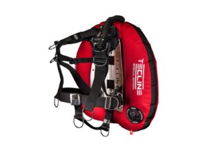 Tecline Wing Blase Donut 22 Special Edition – Komfort-Set 1 Rot mit 3 mm Edelstahl-Backplate