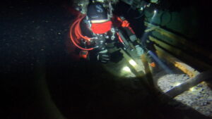 TDI Mine Diver Level I Ausbildung beim Tauchen in einem überfluteten Bergwerk