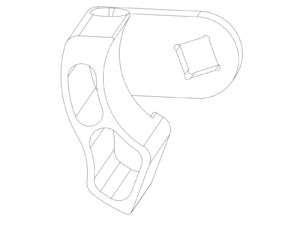 Divesoft BOV MAV, rechter Hebel, schwarz Produktbild