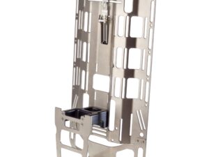 Titanium Rückenplatte mit Ausfräsungen von Divesoft