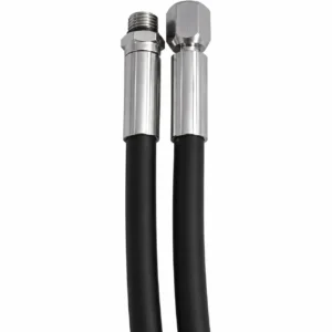 Apeks Gummi Hochdruckschlauch schwarz 18 cm