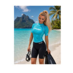 Cressi Rashguard Shirt Lady Kurzarmshirt Aquamarin