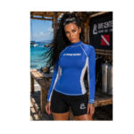 Cressi Rashguard Cressi Shirt Lady Langarm in Blue