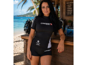 Cressi Dive Center Rashguard T-Shirt Lady Kurzarm – Schwarz