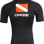 Cressi Dive Center Rashguard T-Shirt Lady Kurzarm in Black, Größe XS – EU 36