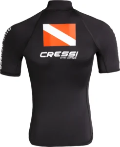Cressi Dive Center Rashguard T-Shirt Lady Kurzarm in Black, Größe XS – EU 36