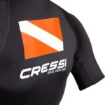 Cressi Dive Center Rashguard T-Shirt Lady Kurzarm in Black, Größe XS – EU 36
