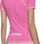 Cressi Rashguard Shirt Lady Kurzarmshirt in Black / Pink
