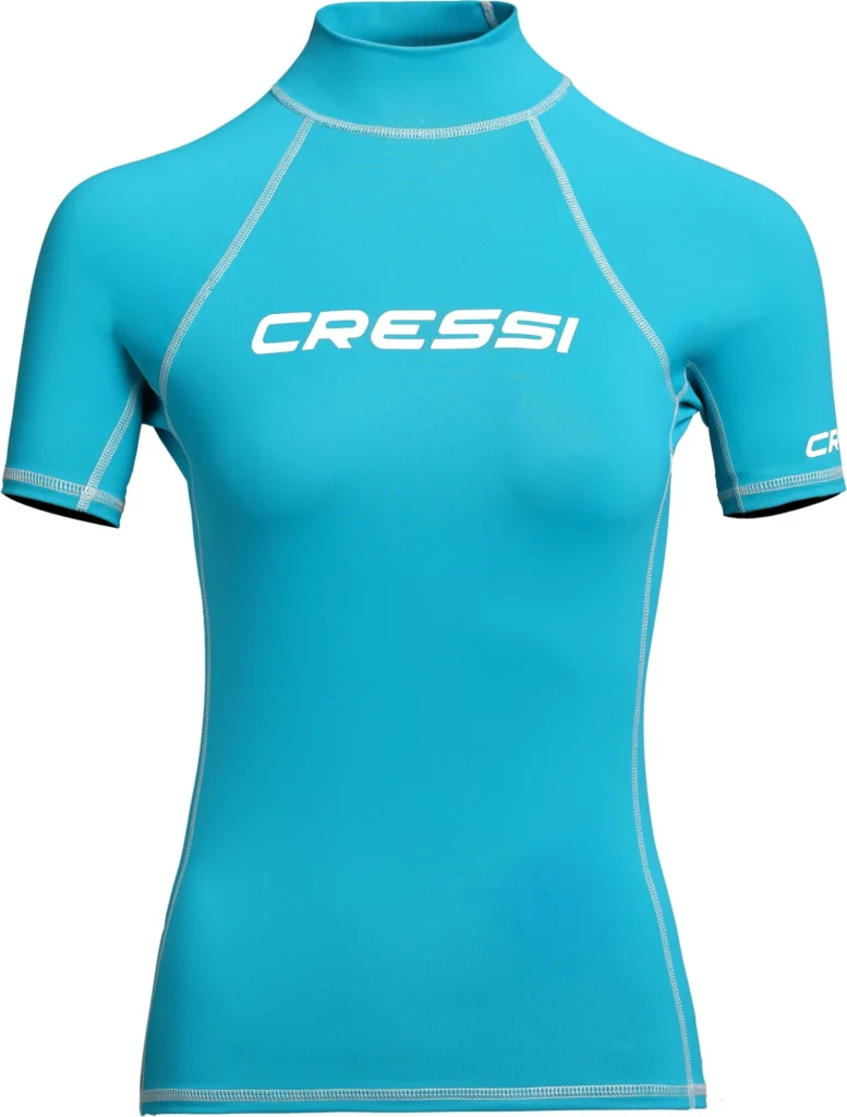 Cressi Rashguard Shirt Lady Kurzarmshirt in Black / Pink