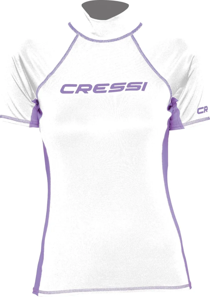 Cressi Rashguard Shirt Lady Kurzarmshirt in Black / Pink