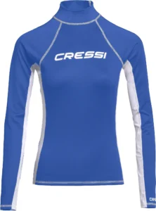Cressi Rashguard Shirt Lady Langarm in Blue, Größe XS – EU 36