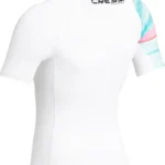 Cressi Shield Rashguard Shirt Lady Kurzarm in White / Aquamarine