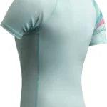 Cressi Shield Rashguard Shirt Lady Kurzarm in White / Aquamarine