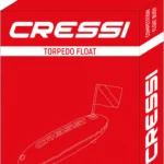 Orange Cressi Torpedo-Boje mit Flaggenmastbefestigung und Ösen