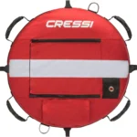 Rote Cressi Freediving Buoy Trainingsboje mit integrierter Flagge