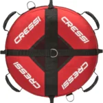 Rote Cressi Freediving Buoy Trainingsboje mit integrierter Flagge